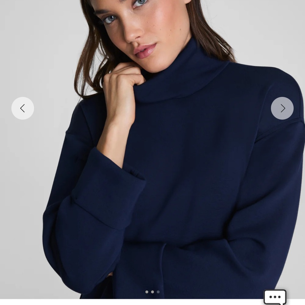 Spanx Navy Blue Turtleneck Dress NWT - Picture 3 of 4